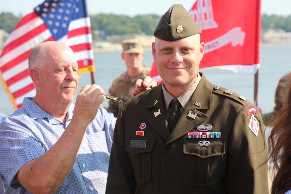 Major Fletcher promoted to lieutenant colonel