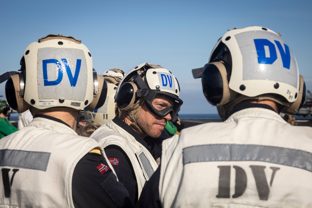 Norwegian Distinguished Visitors Visit USS Gerald R. Ford (CVN 78)