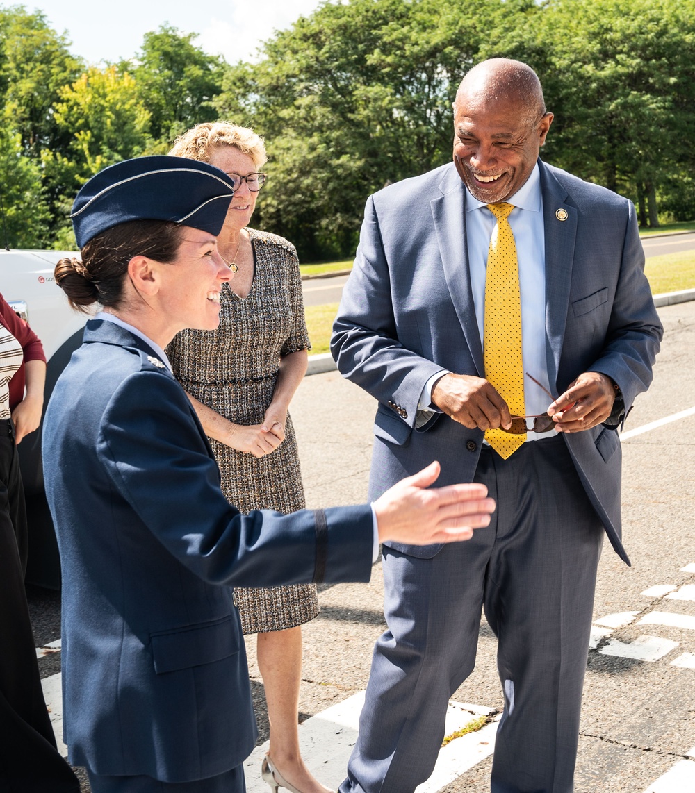 JB MDL hosts U.S. Representatives Houlahan and Conaway