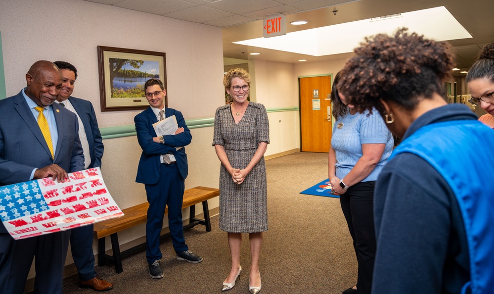 JB MDL hosts U.S. Representatives Houlahan and Conaway
