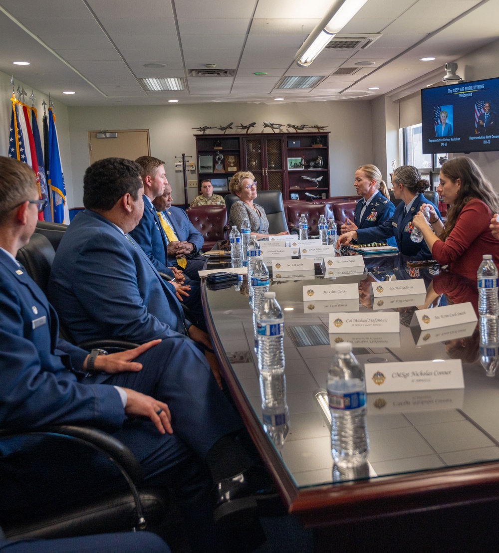 JB MDL hosts U.S. Representatives Houlahan and Conaway