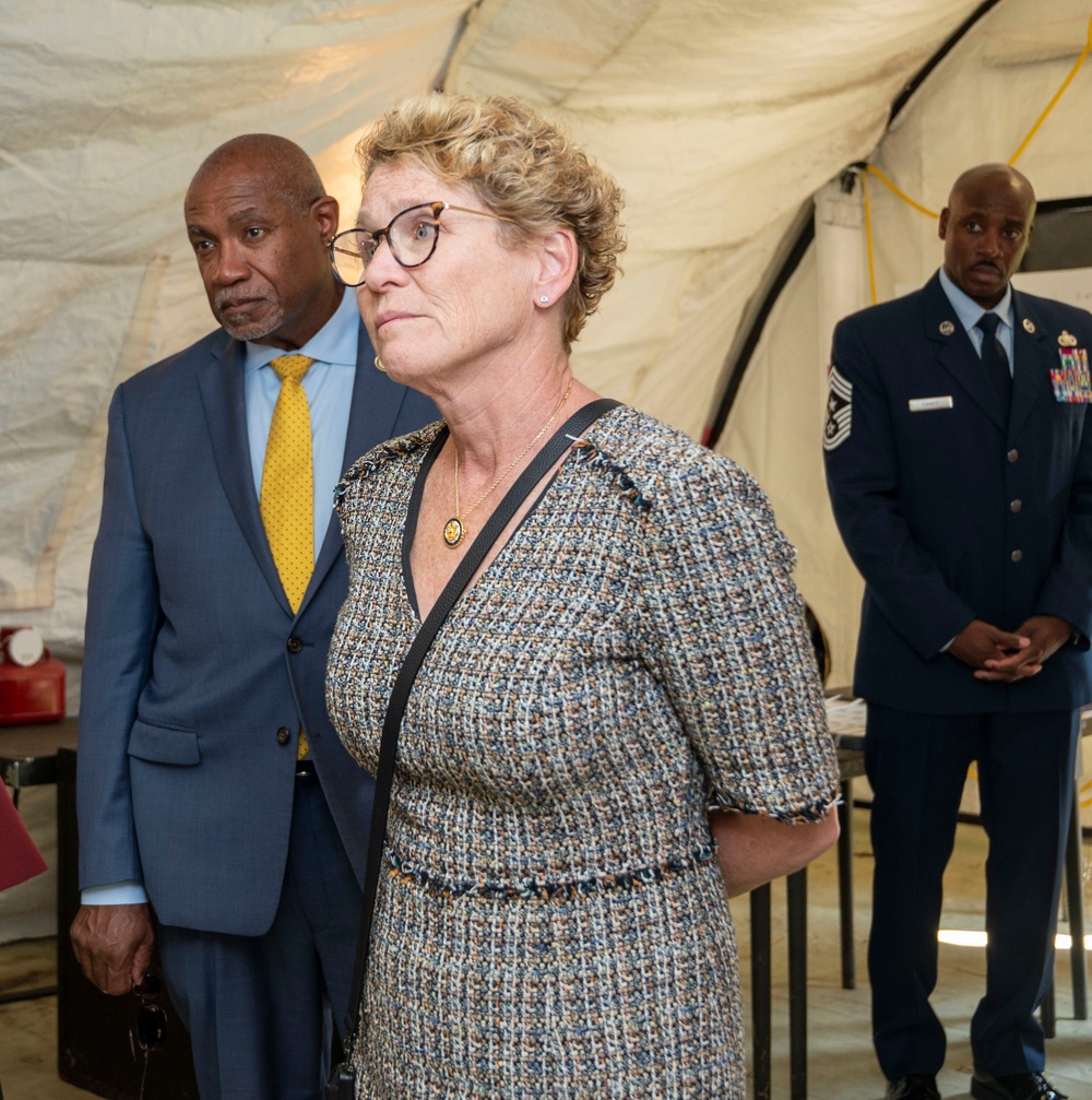 JB MDL hosts U.S. Representatives Houlahan and Conaway