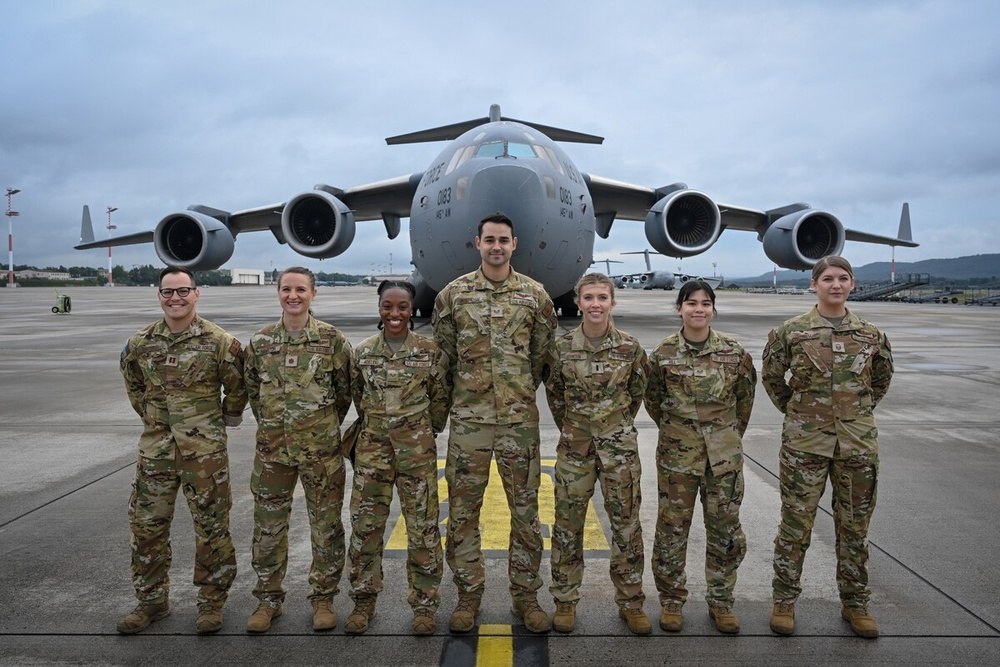 Transporting patients: 36th AES return from deployment