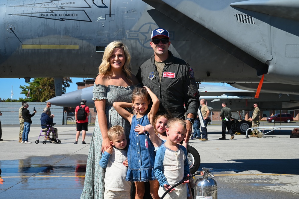 104th Fighter Wing Celebrates Fini Flights for 'Boom' and 'Gronk'