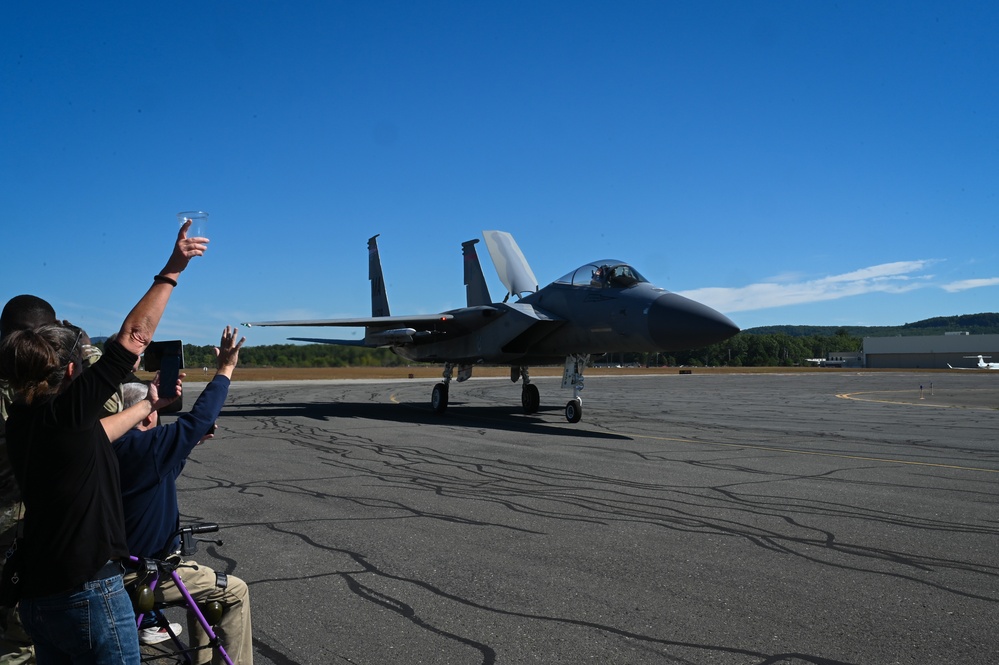 104th Fighter Wing Celebrates Fini Flights for 'Boom' and 'Gronk'