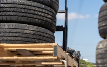 502d LRS processes used tires for DLA Distribution Services at JBSA-Lackland