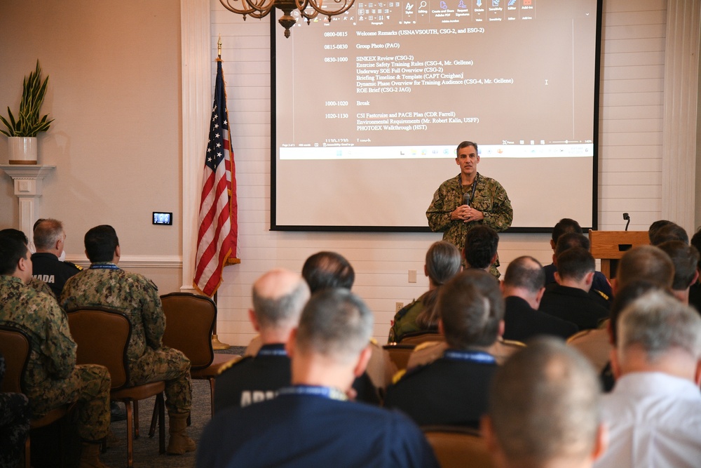 4th Fleet Commander Briefs UNITAS 2025 Participants Prior to the Exercise's At Sea Phase 4th Fleet Commander Briefs UNITAS 2025 Participants Prior to the Exercise's At Sea Phase