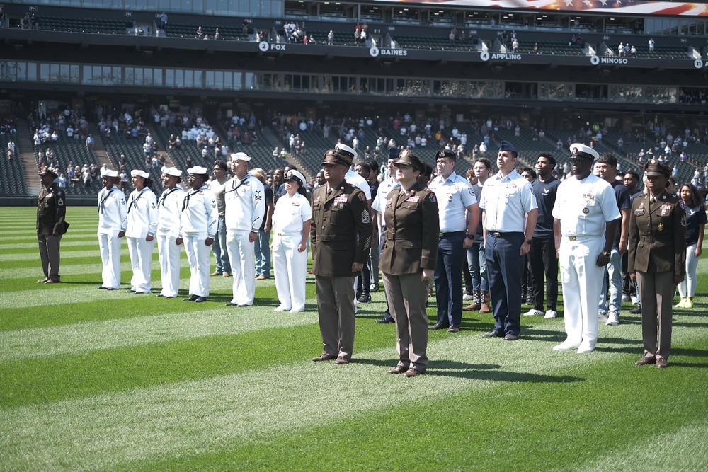 MEPCOM Enlistment Ceremony at the Chicago White Sox 2025