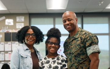 MCIWEST Command Leadership Visits Mary Fay Pendleton Elementary School