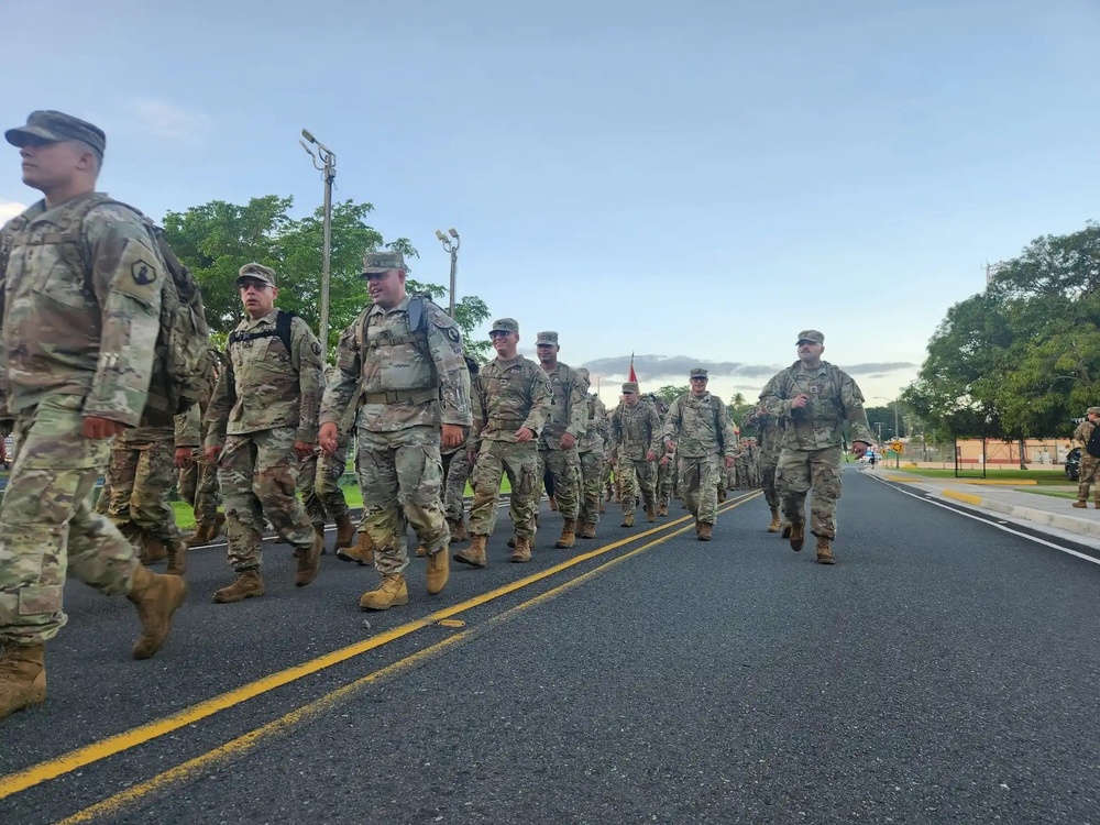 Fort Buchanan Remembers the 9/11 attacks with a road march and donating food to the island's disadvantaged