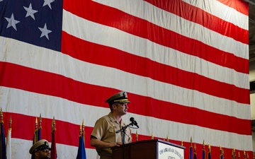 Abraham Lincoln hosts a chief pinning ceremony