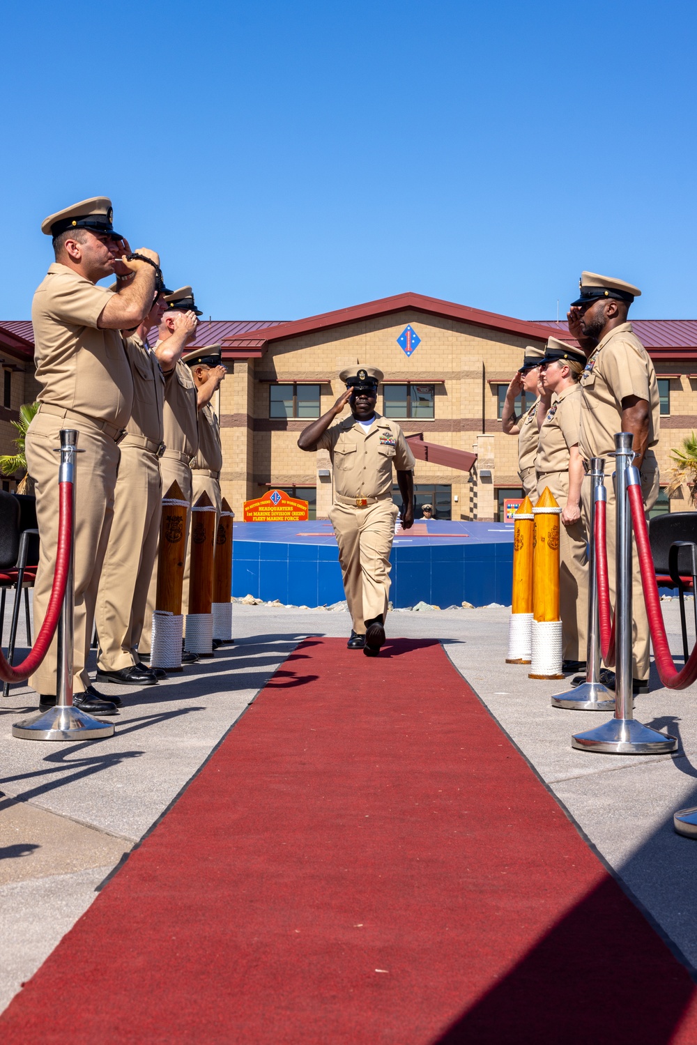 1st Marine Division holds chief pinning ceremony for Marines and Sailors across I MEF