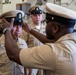 Abraham Lincoln hosts a chief pinning ceremony
