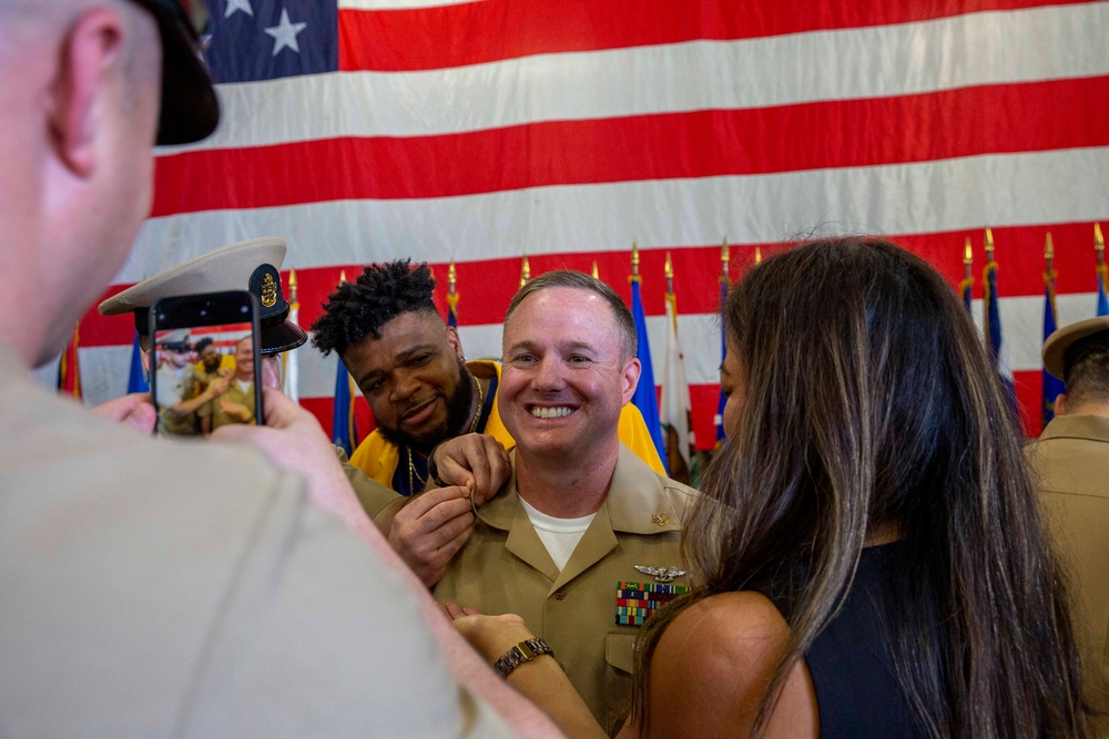 Abraham Lincoln hosts chief pinning ceremony