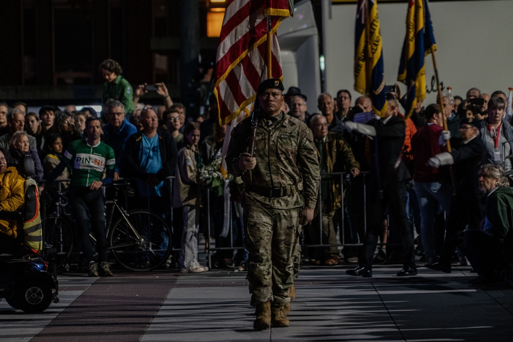 101st Airborne Division (Air Assault) Honor Guard Attends the Eindhoven Torch Parade