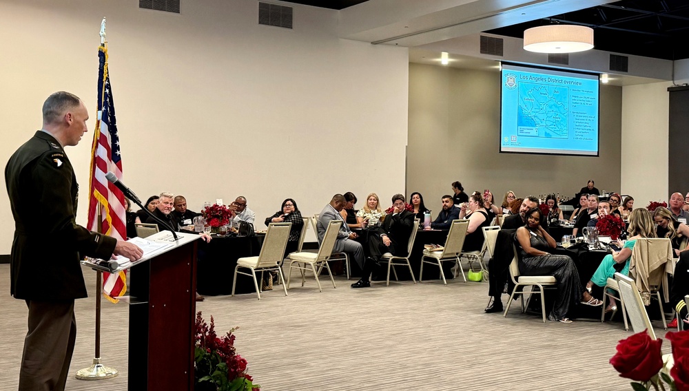 USACE LA District commander underscores wildfire recovery, partnerships at NAWIC gala