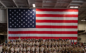 Abraham Lincoln hosts chief pinning ceremony