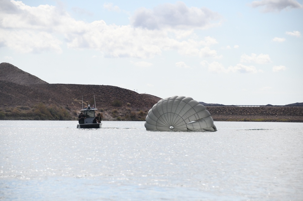 State and federal law enforcement agencies lend support for Airborne Soldiers’ air to water jump