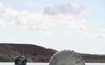 State and federal law enforcement agencies lend support for Airborne Soldiers’ air to water jump