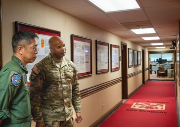 Maj. Gen. Hiroyuki Uemura visits 94th AAMDC headquarters