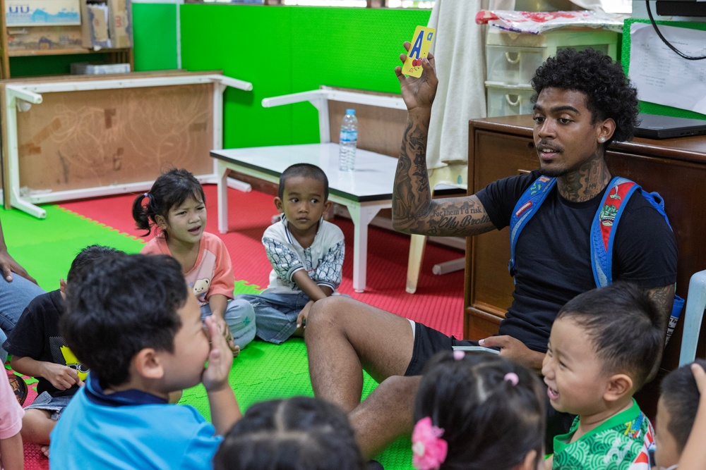USNS Amelia Earhart Crew Fosters Connections with Children in  Thailand