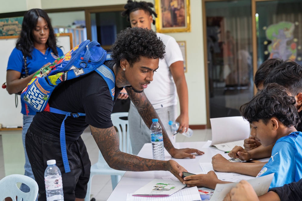 USNS Amelia Earhart Crew Fosters Connections with Children in  Thailand