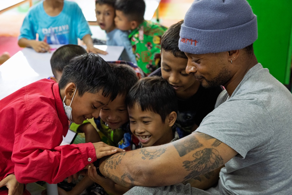 USNS Amelia Earhart Crew Fosters Connections with Children in  Thailand