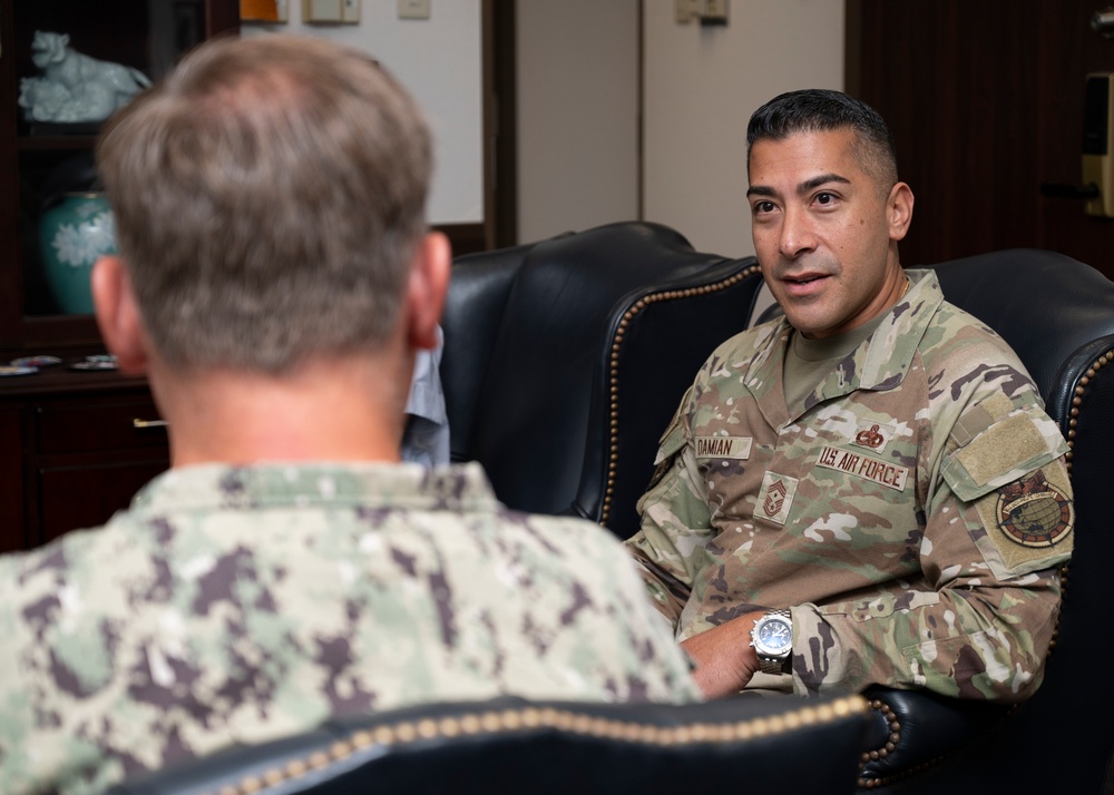 USFJ Senior Enlisted Leader Visits CFAS