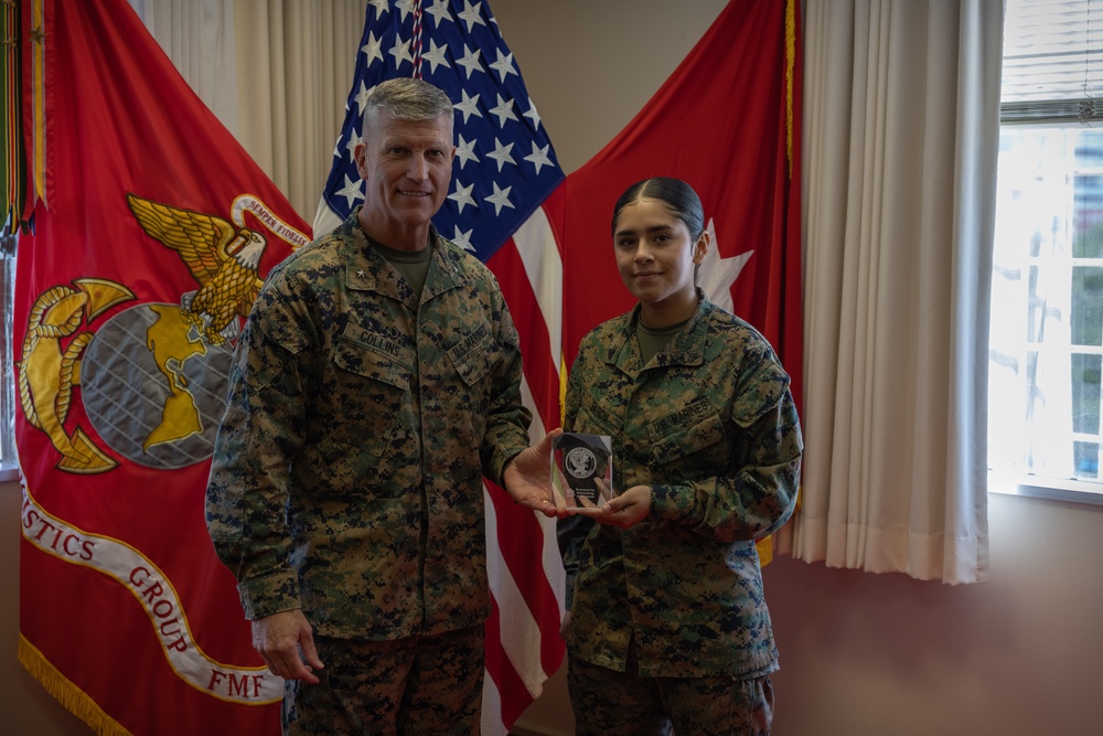 U.S. Marines and Sailors with 3rd MLG are Recognized for Exceptional Performance
