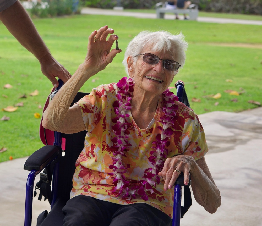 WWII Nurse Transfers Bullet, a symbol of love and the resilience of the greatest generation, to Pearl Harbor National Memorial Museum