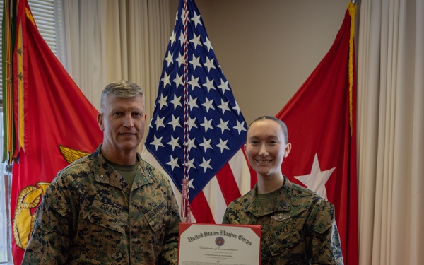 U.S. Marines and Sailors with 3rd MLG are Recognized for Exceptional Performance