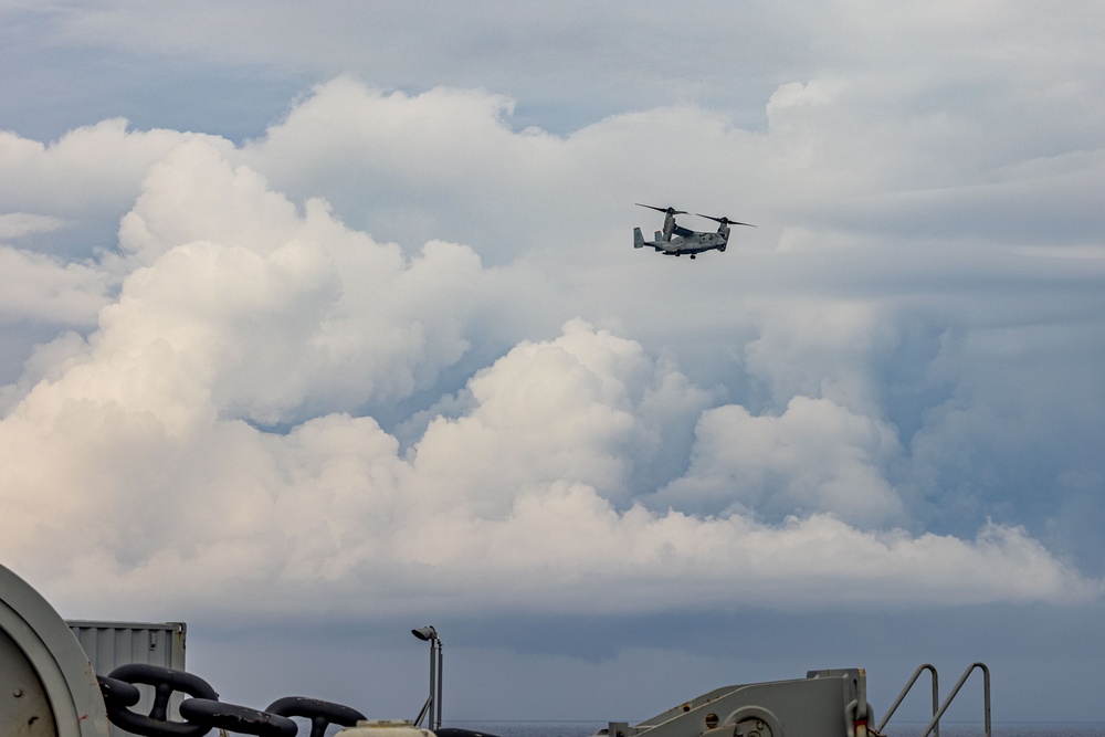 MRF-D 25.3: VMM-363’s MV-22B Ospreys conduct flight ops aboard the USS Miguel Keith