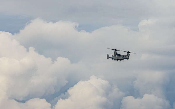 MRF-D 25.3: VMM-363’s MV-22B Ospreys conduct flight ops aboard the USS Miguel Keith