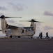 MRF-D 25.3: VMM-363 MV-22Bs conduct night flight ops aboard the USS Miguel Keith