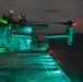 MRF-D 25.3: VMM-363 MV-22Bs conduct night flight ops aboard the USS Miguel Keith