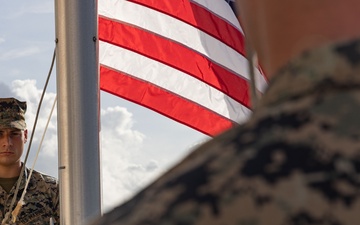 RD25 | U.S. Marines and JGSDF Service Members Participate in a National Flag Raising Ceremony on Camp Ishigaki