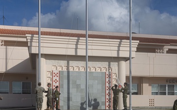 RD25 | U.S. Marines and JGSDF Service Members Participate in a National Flag Raising Ceremony on Camp Ishigaki