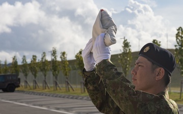 RD25 | U.S. Marines and JGSDF Service Members Participate in a National Flag Raising Ceremony on Camp Ishigaki