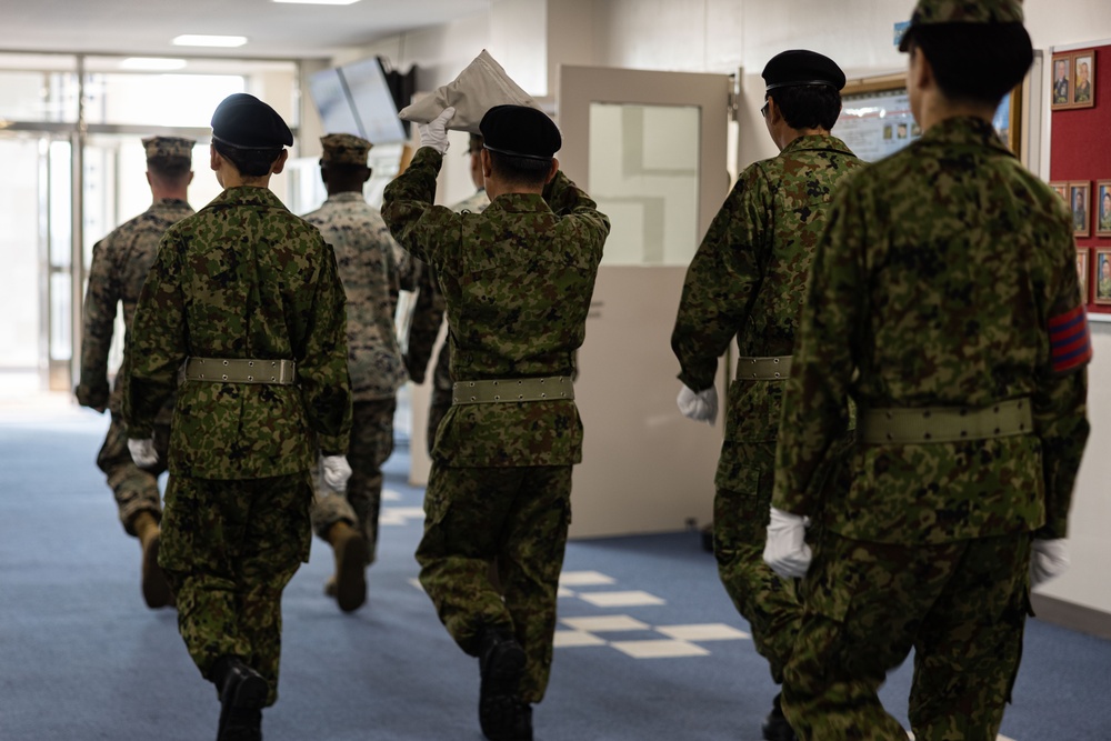 RD25 | U.S. Marines and JGSDF Service Members Participate in a National Flag Raising Ceremony on Camp Ishigaki