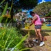 U.S. service members beautify Okinawan school grounds during volunteer project