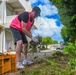 U.S. service members beautify Okinawan school grounds during volunteer project