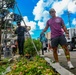U.S. service members beautify Okinawan school grounds during volunteer project