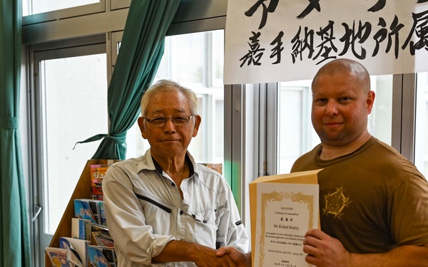 U.S. Navy personnel recognized for community service in Okinawa