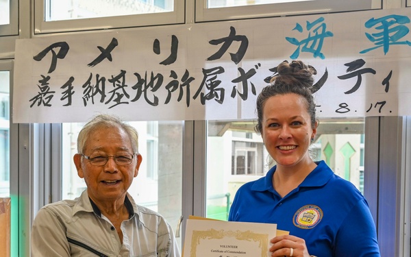 U.S. Navy personnel recognized for community service in Okinawa