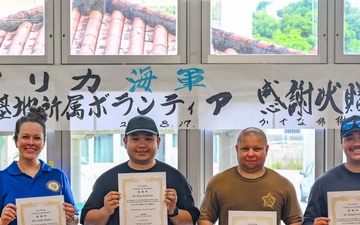 U.S. Navy personnel recognized for community service in Okinawa