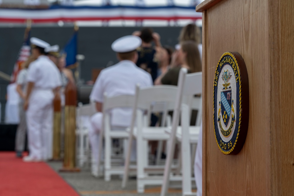 USS McCampbell (DDG 85) Conducts Change of Command Ceremony at CFAY