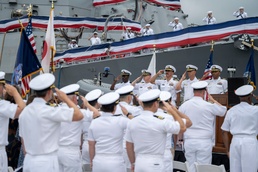 USS McCampbell (DDG 85) Conducts Change of Command Ceremony at CFAY