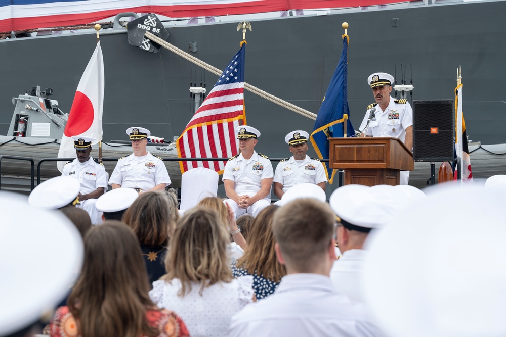 USS McCampbell (DDG 85) Conducts Change of Command Ceremony at CFAY