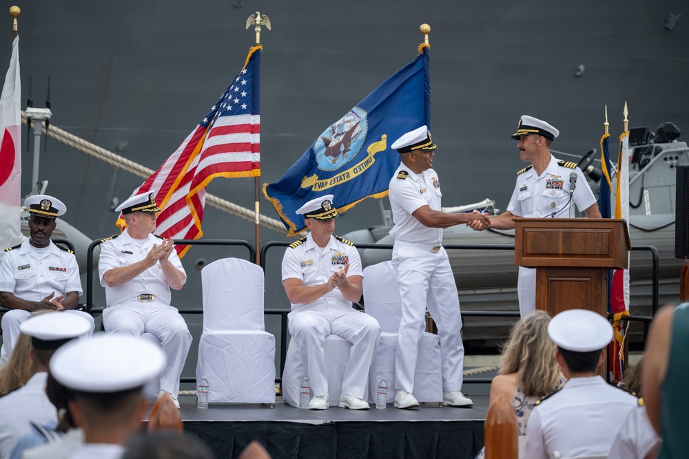 USS McCampbell (DDG 85) Conducts Change of Command Ceremony at CFAY