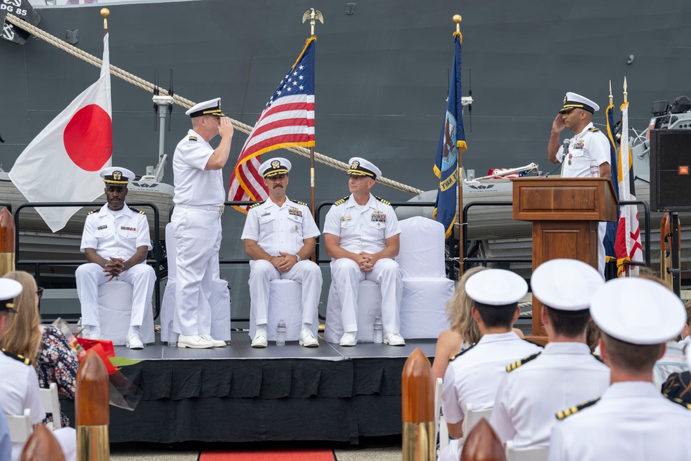 USS McCampbell (DDG 85) Conducts Change of Command Ceremony at CFAY